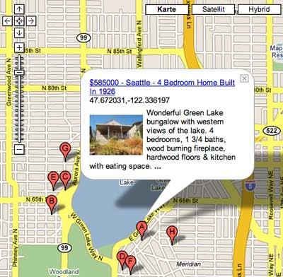 Google Immobilien Karte